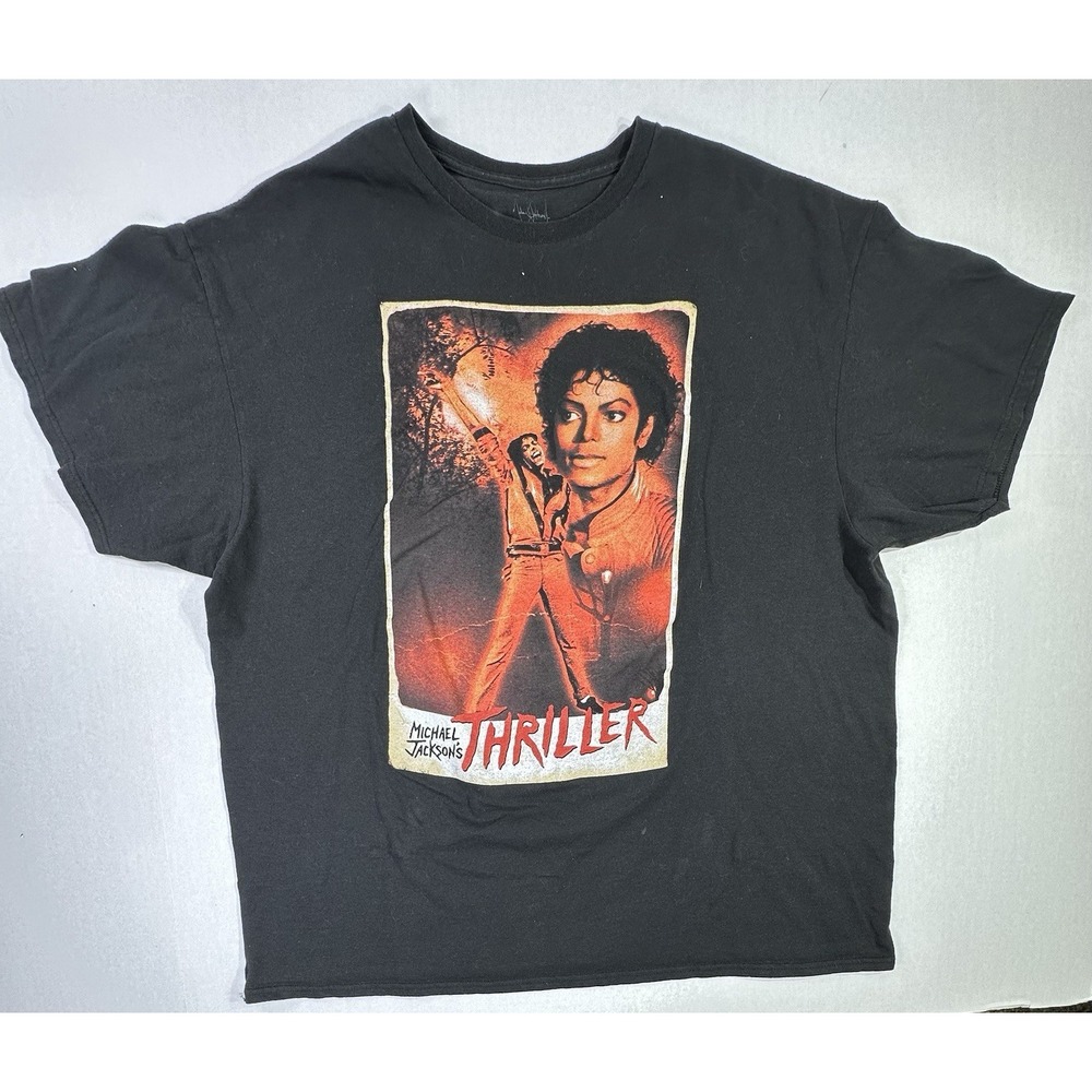Michael Jackson Thriller Graphic T-Shirt Black XXL 2003 Triumph International